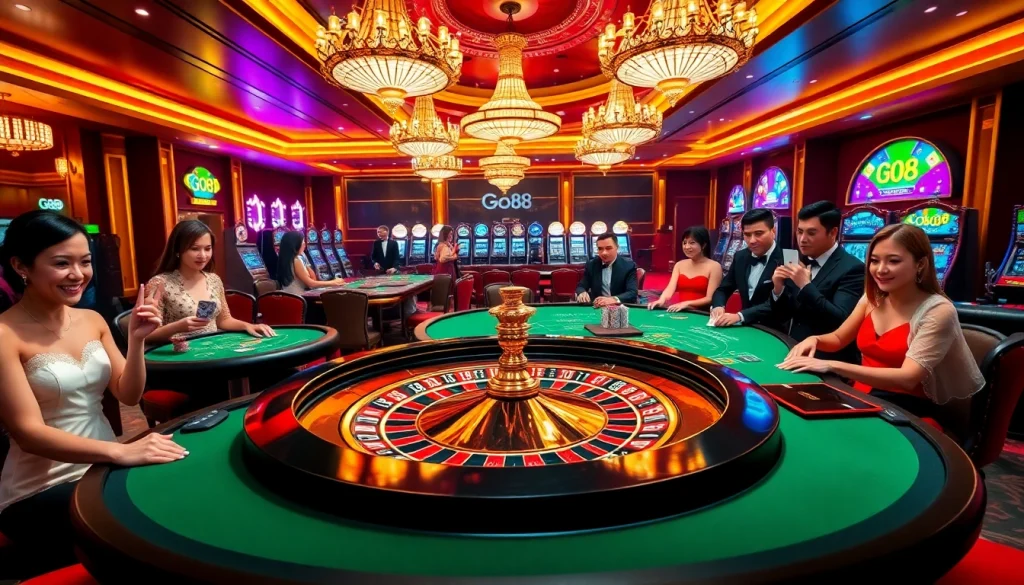 Win big at Go88's vibrant casino with thrilling roulette and poker games.